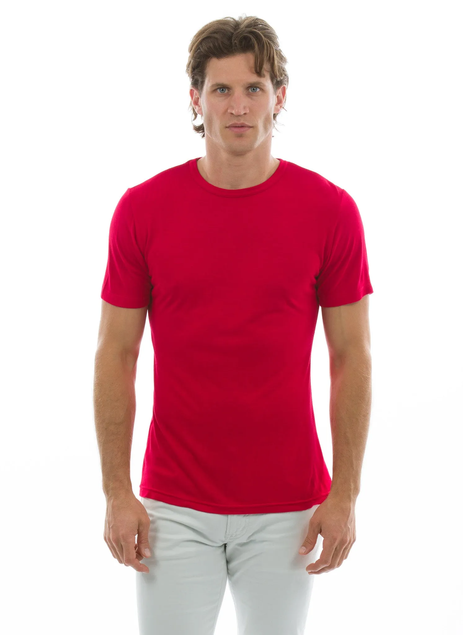 100% Bamboo Men's Short Sleeve Crew Neck