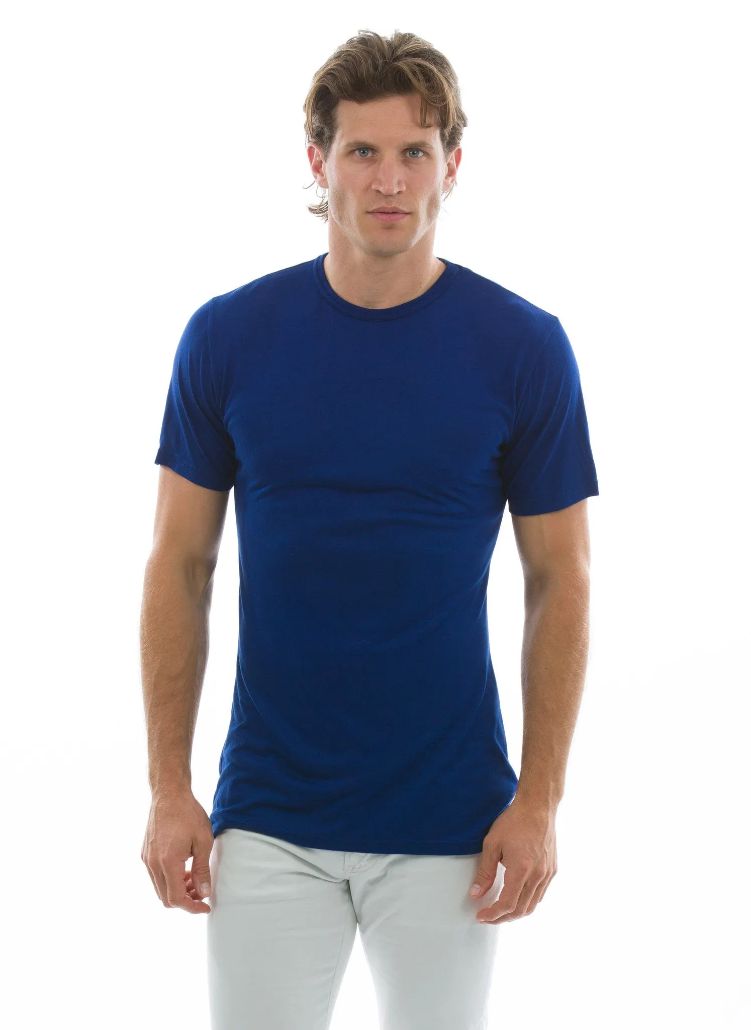 100% Bamboo Men's Short Sleeve Crew Neck