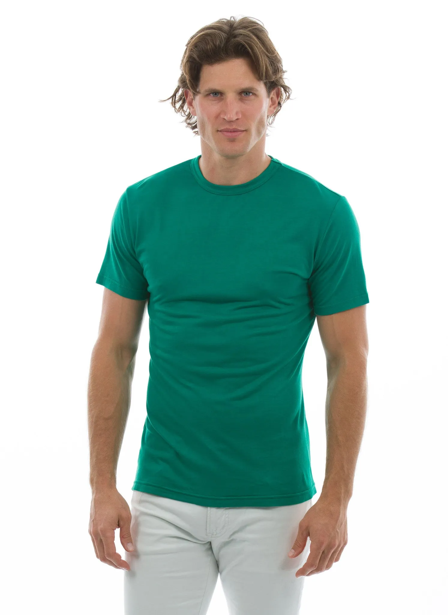 100% Bamboo Men's Short Sleeve Crew Neck