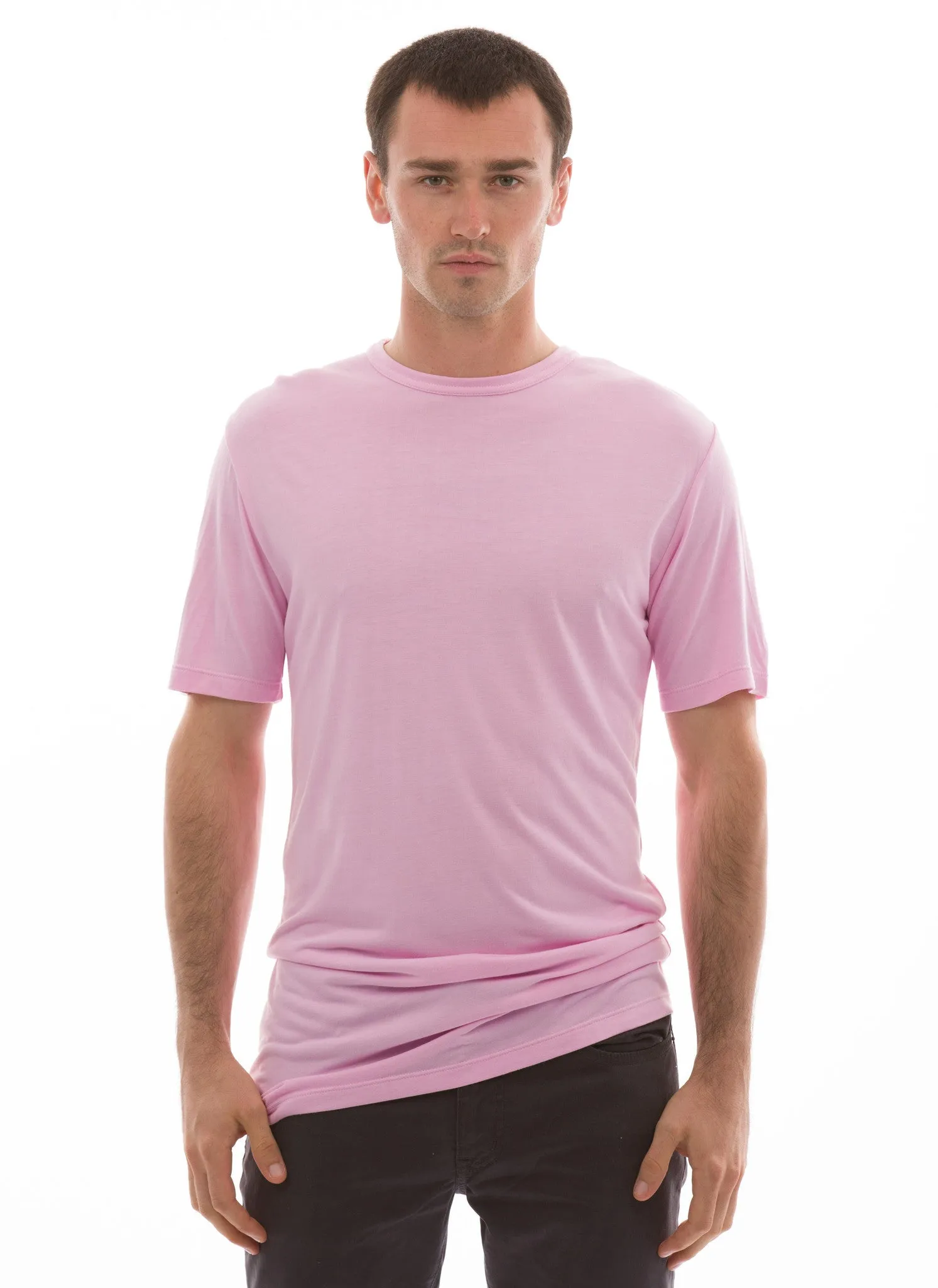 100% Bamboo Men's Short Sleeve Crew Neck