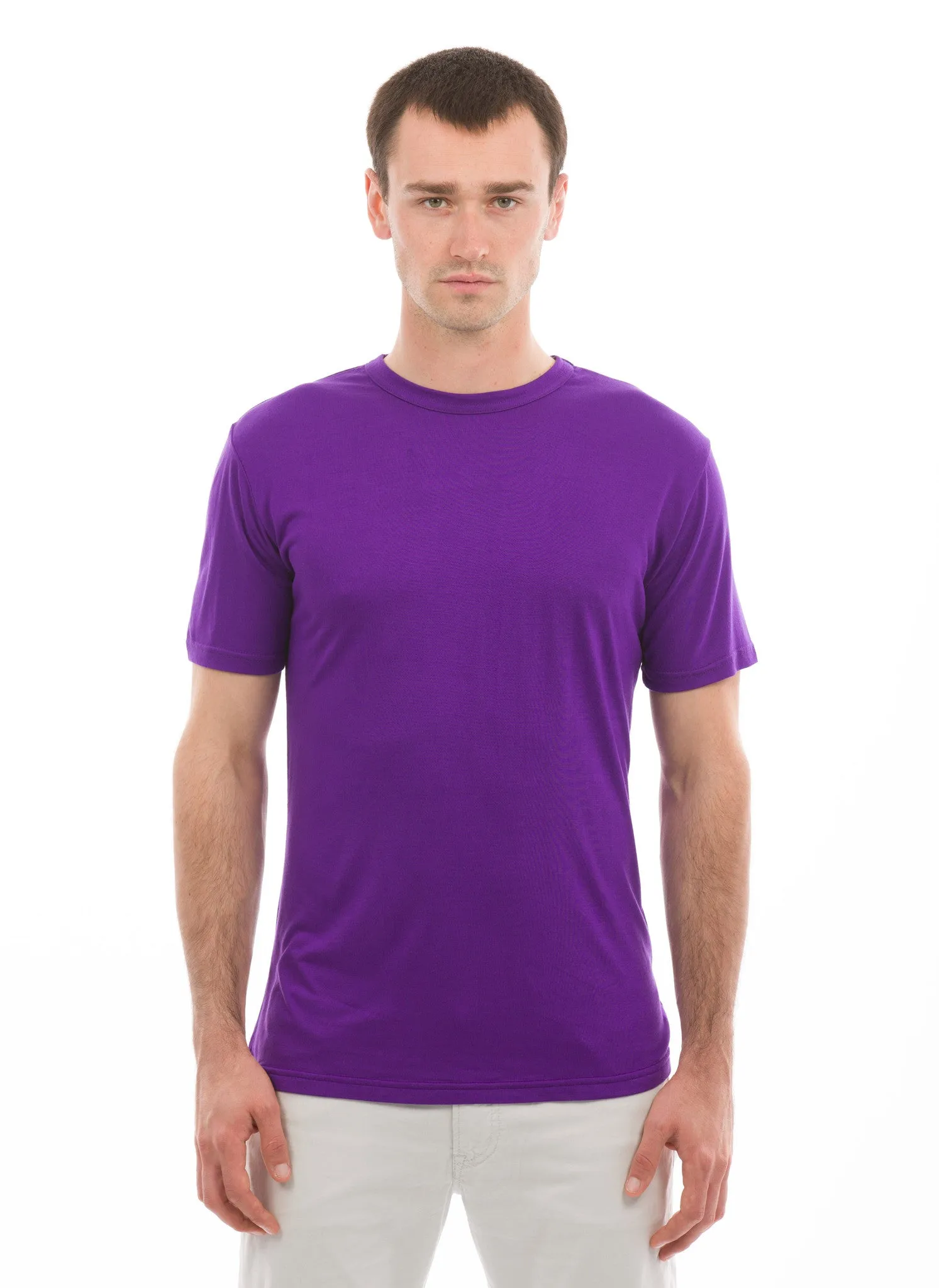 100% Bamboo Men's Short Sleeve Crew Neck