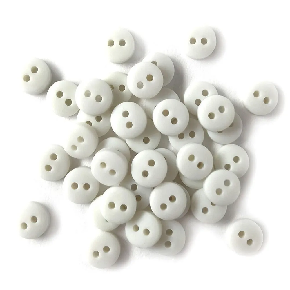 1/4in Tiny Round Buttons (19 Colors Available)