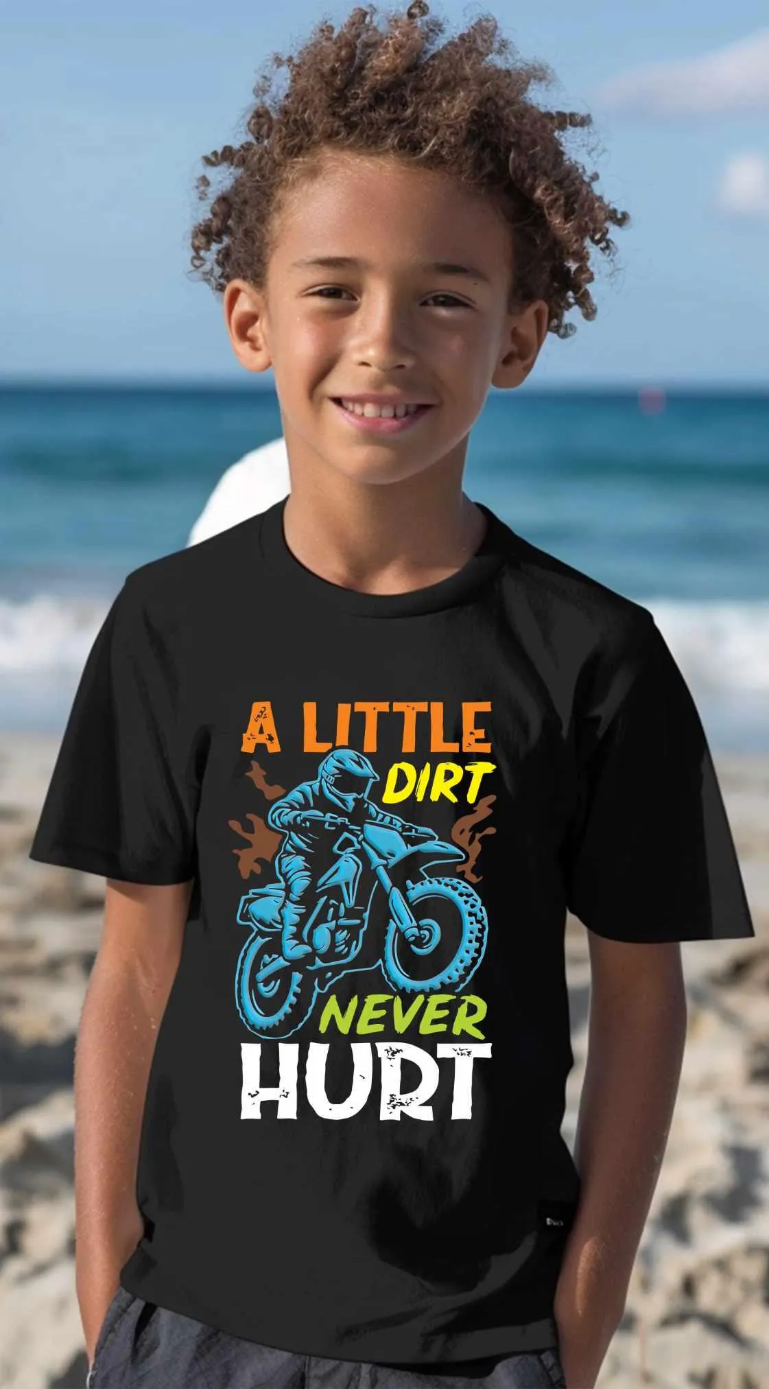 A Little Dirt Never Hurt - Dirt Bike Kids Tee