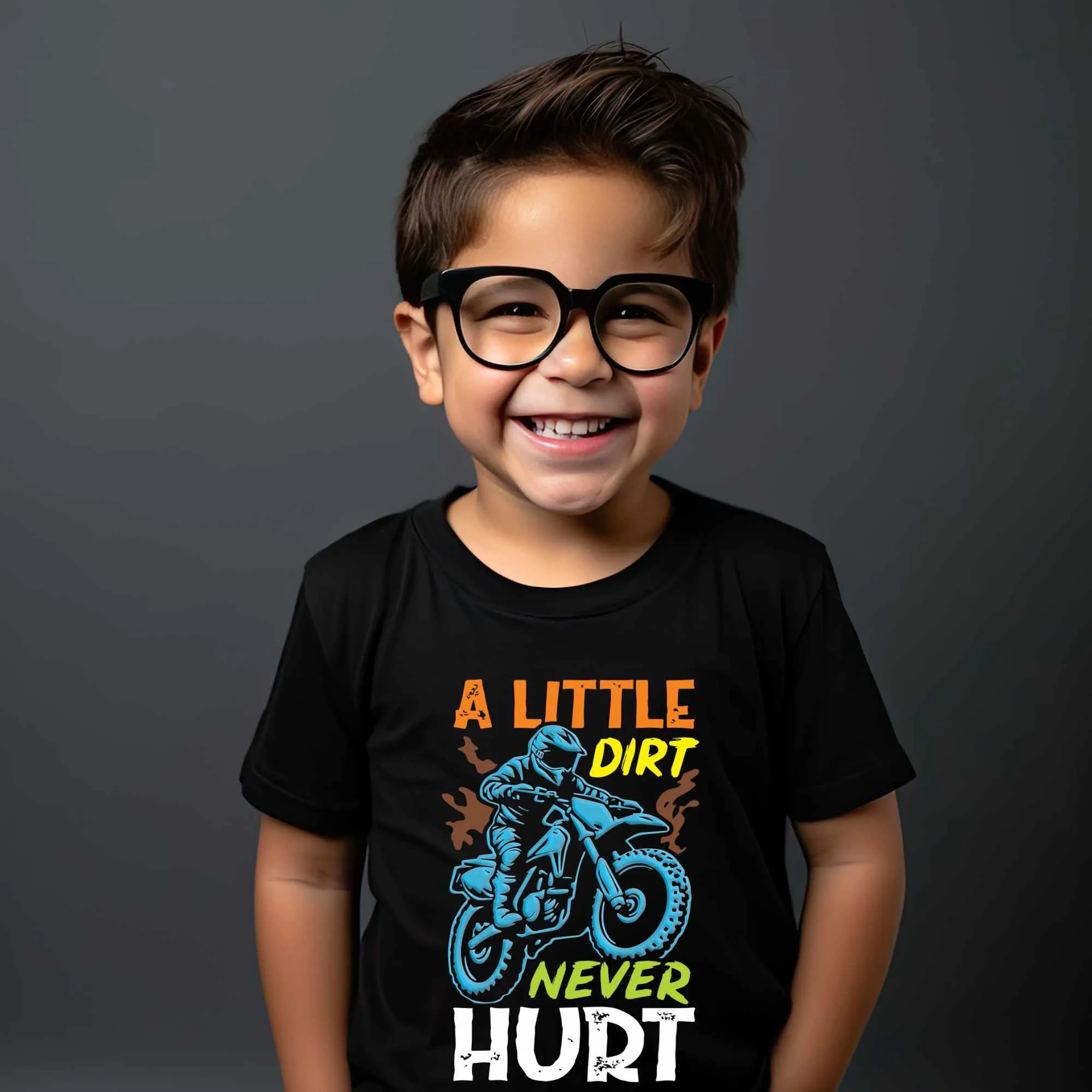 A Little Dirt Never Hurt - Dirt Bike Kids Tee