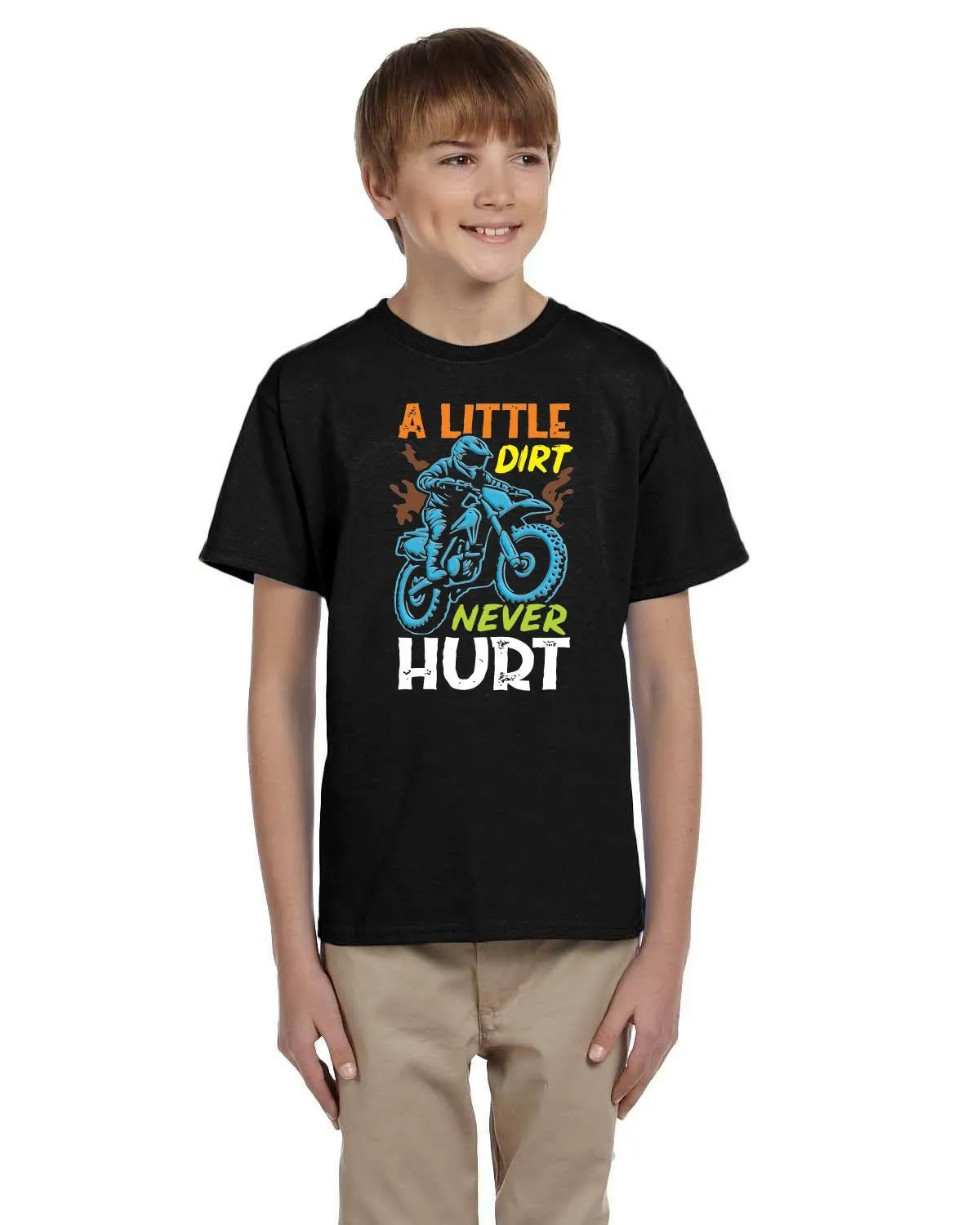 A Little Dirt Never Hurt - Dirt Bike Kids Tee