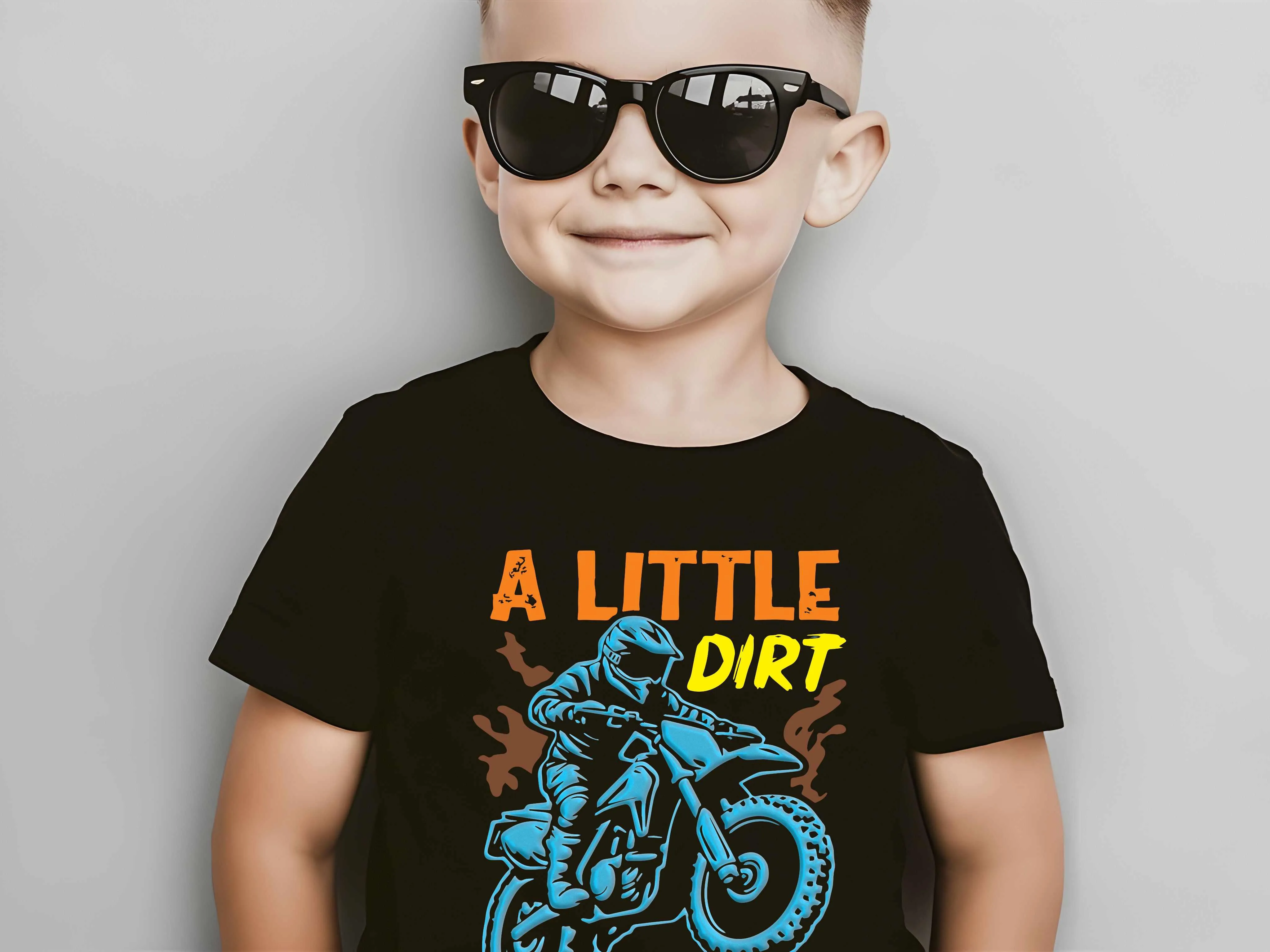 A Little Dirt Never Hurt - Dirt Bike Kids Tee