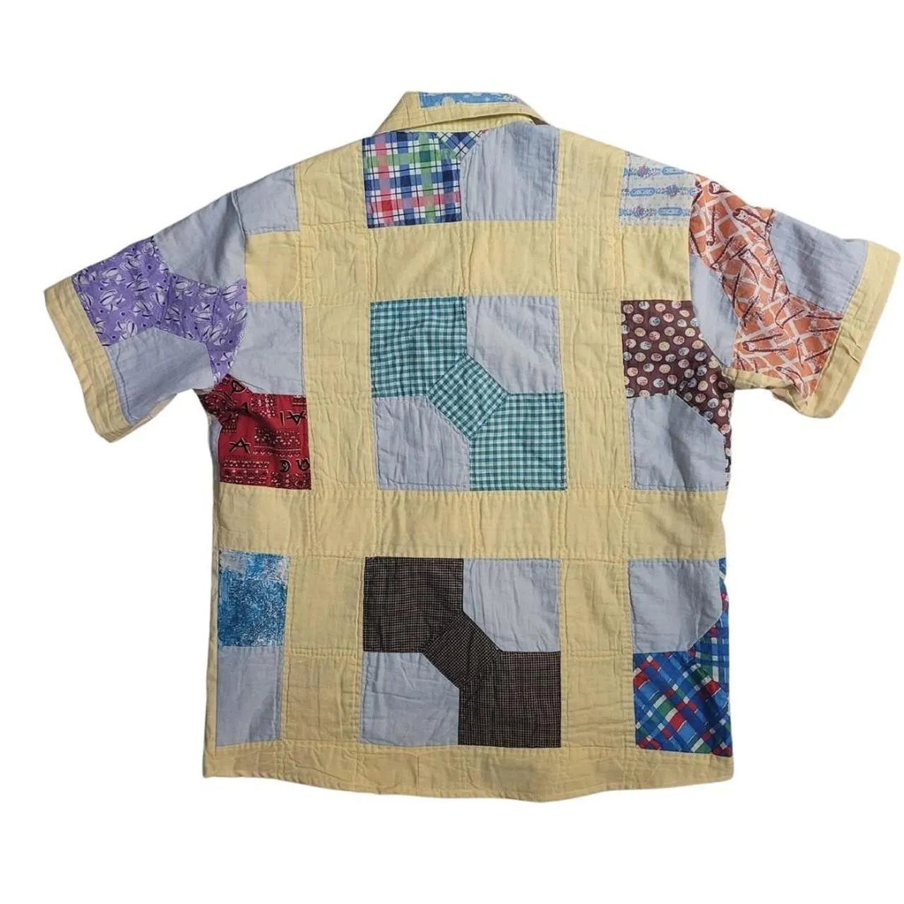 Acts of Congress Patchwork Pattern Short sleeve Shirt