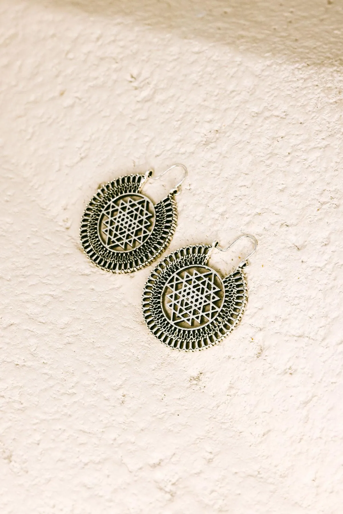 Antique Star Pattern Coin Earrings