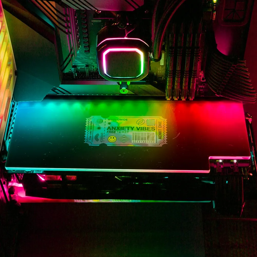 Anxiety Ticket RGB GPU Backplate