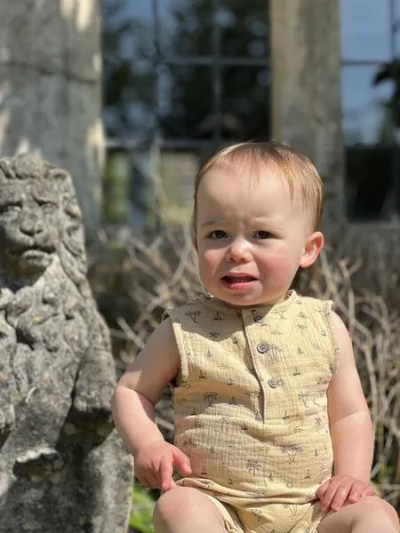 Arlo Romper in Sand Island Boats