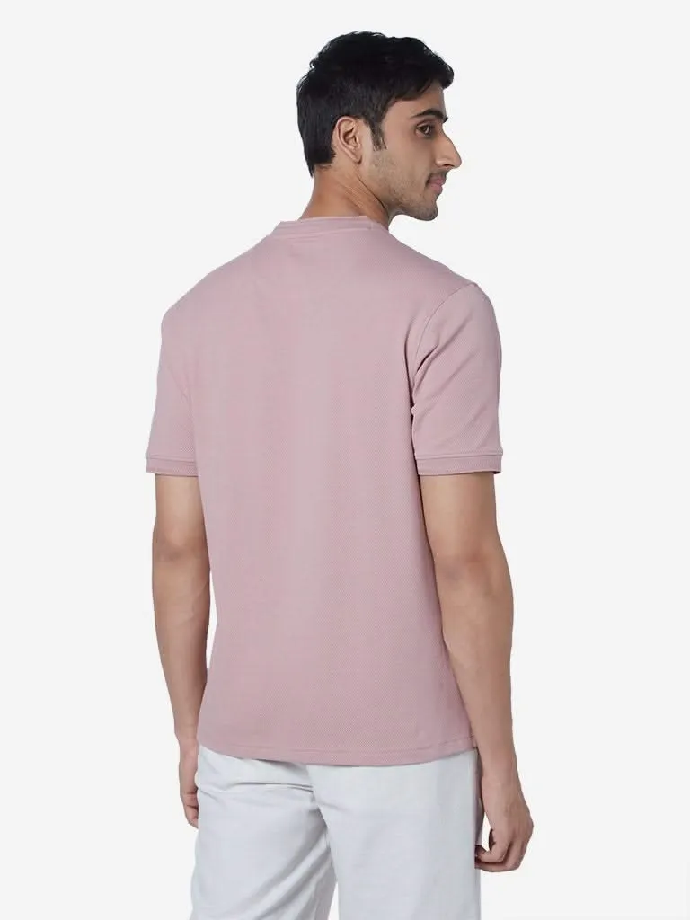 Ascot Light Pink Relaxed-Fit T-Shirt