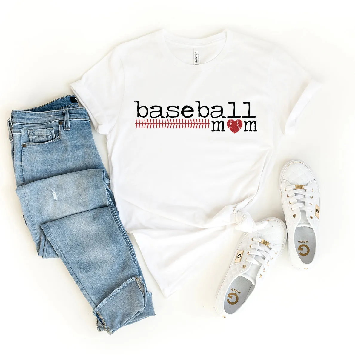 Baseball Mom Colorful | Short Sleeve Graphic Tee