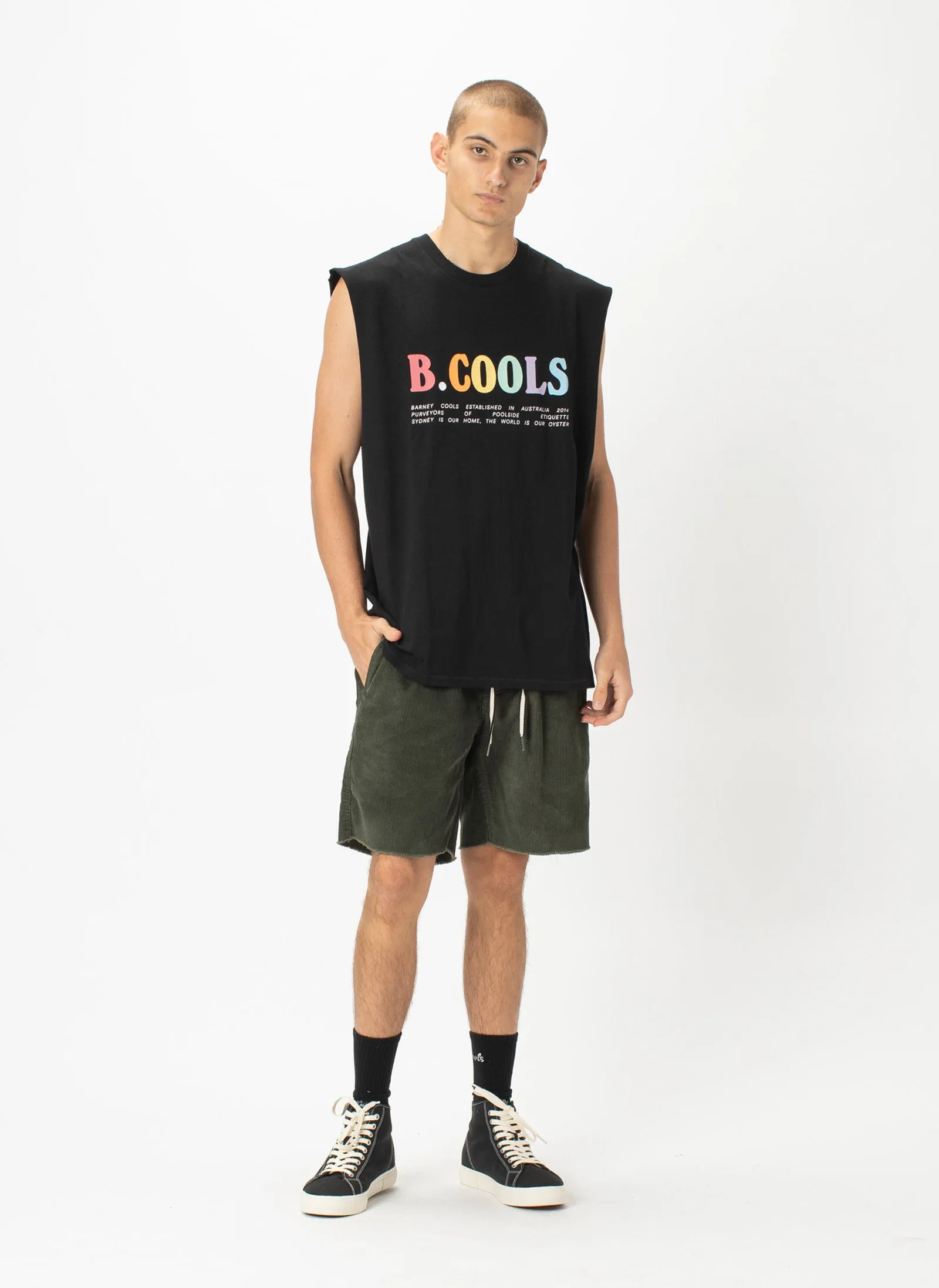 B.Bold Muscle Tee Black