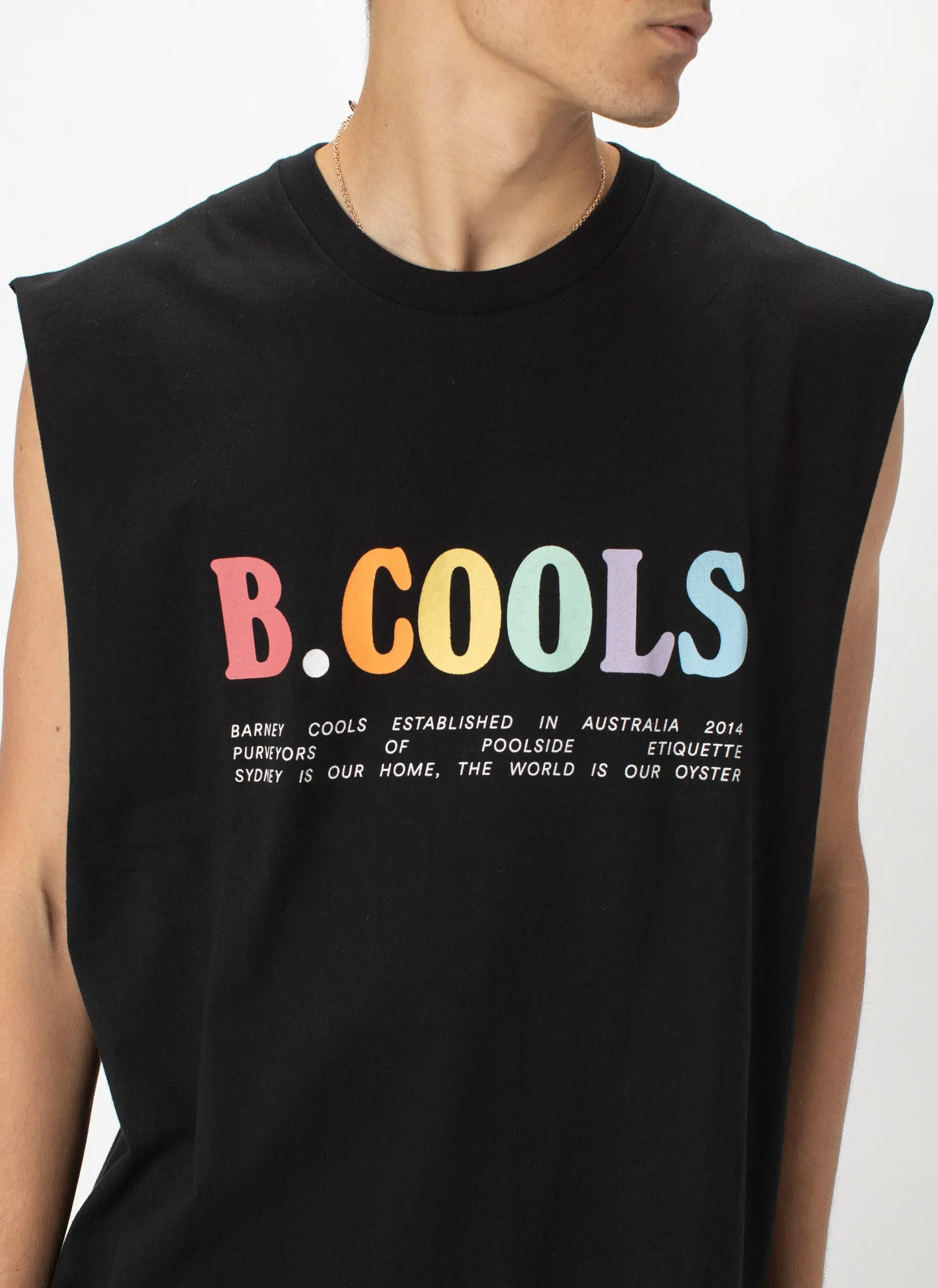 B.Bold Muscle Tee Black