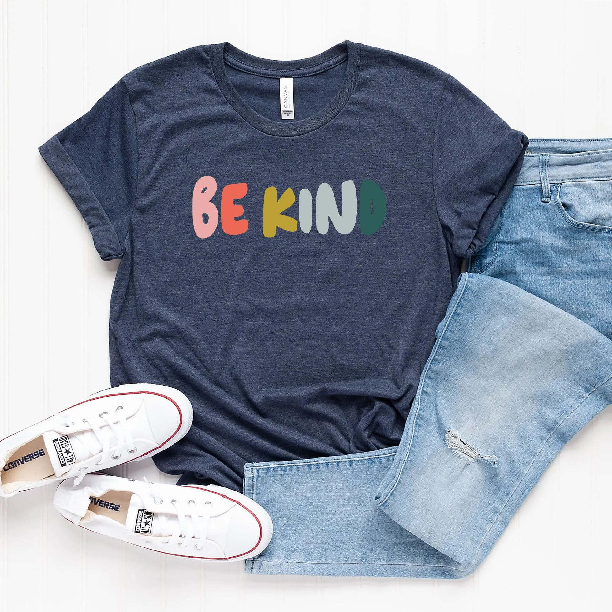 Be Kind Bold Colorful | Short Sleeve Graphic Tee