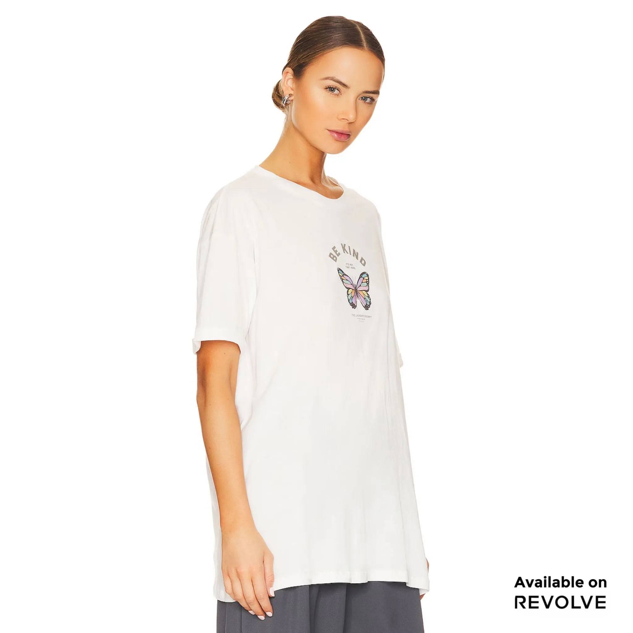 Be Kind Stamp - Oversized Tee - White