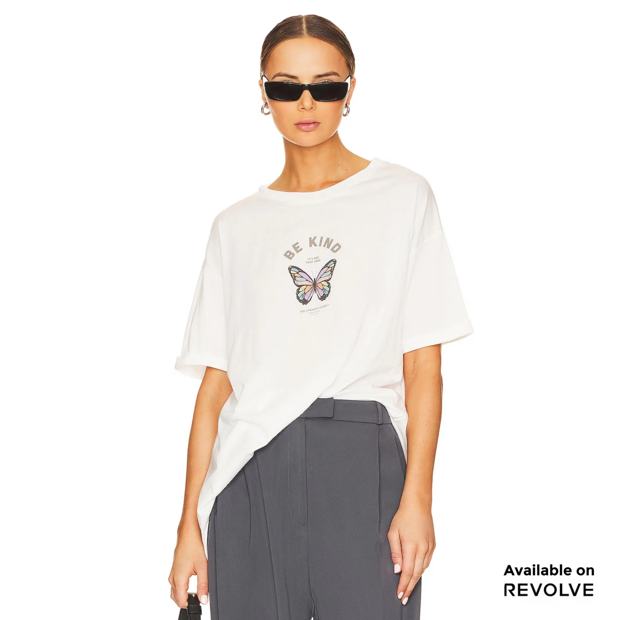 Be Kind Stamp - Oversized Tee - White