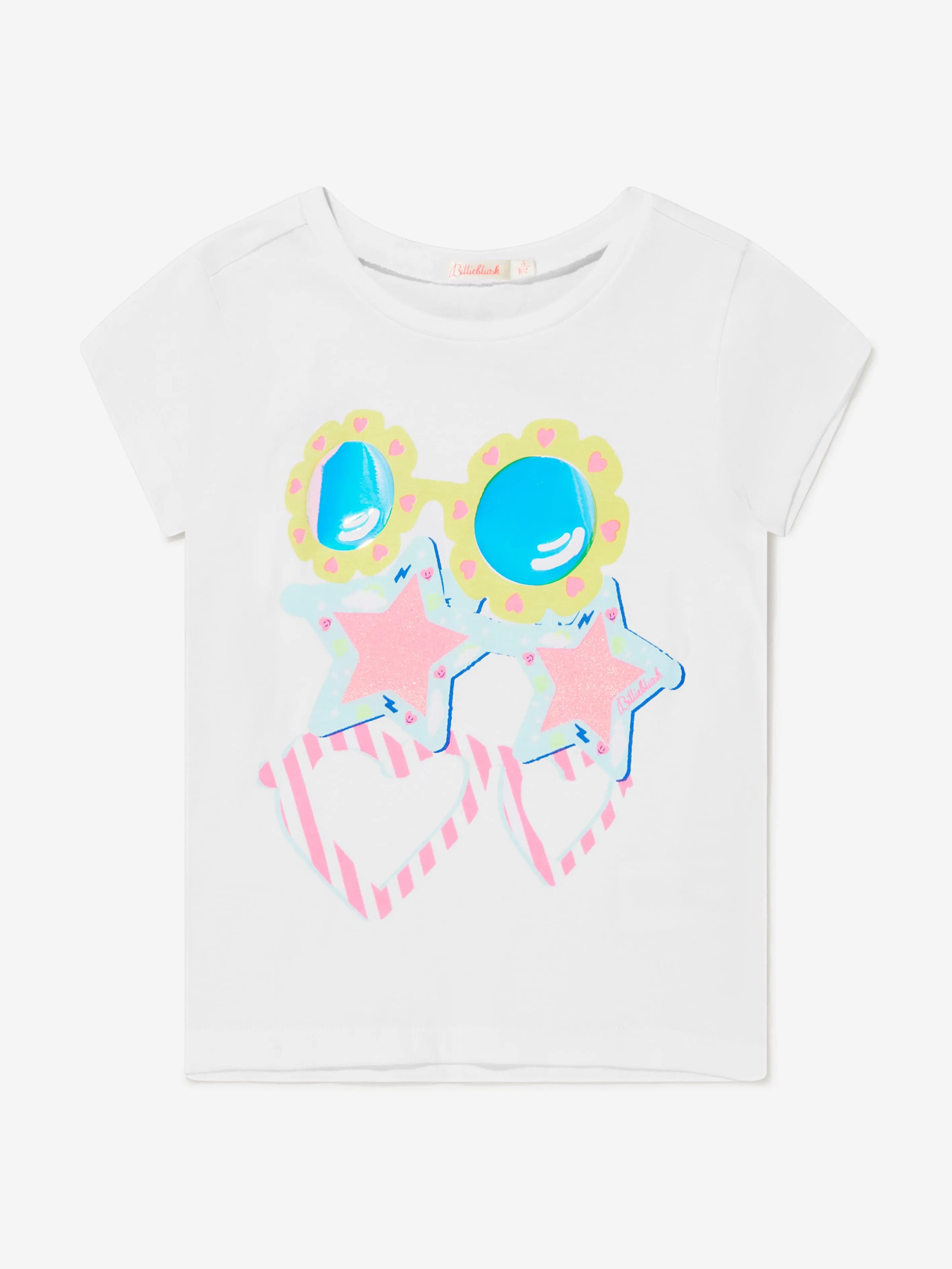 Billieblush Girls Cotton Sunglasses Print T-Shirt