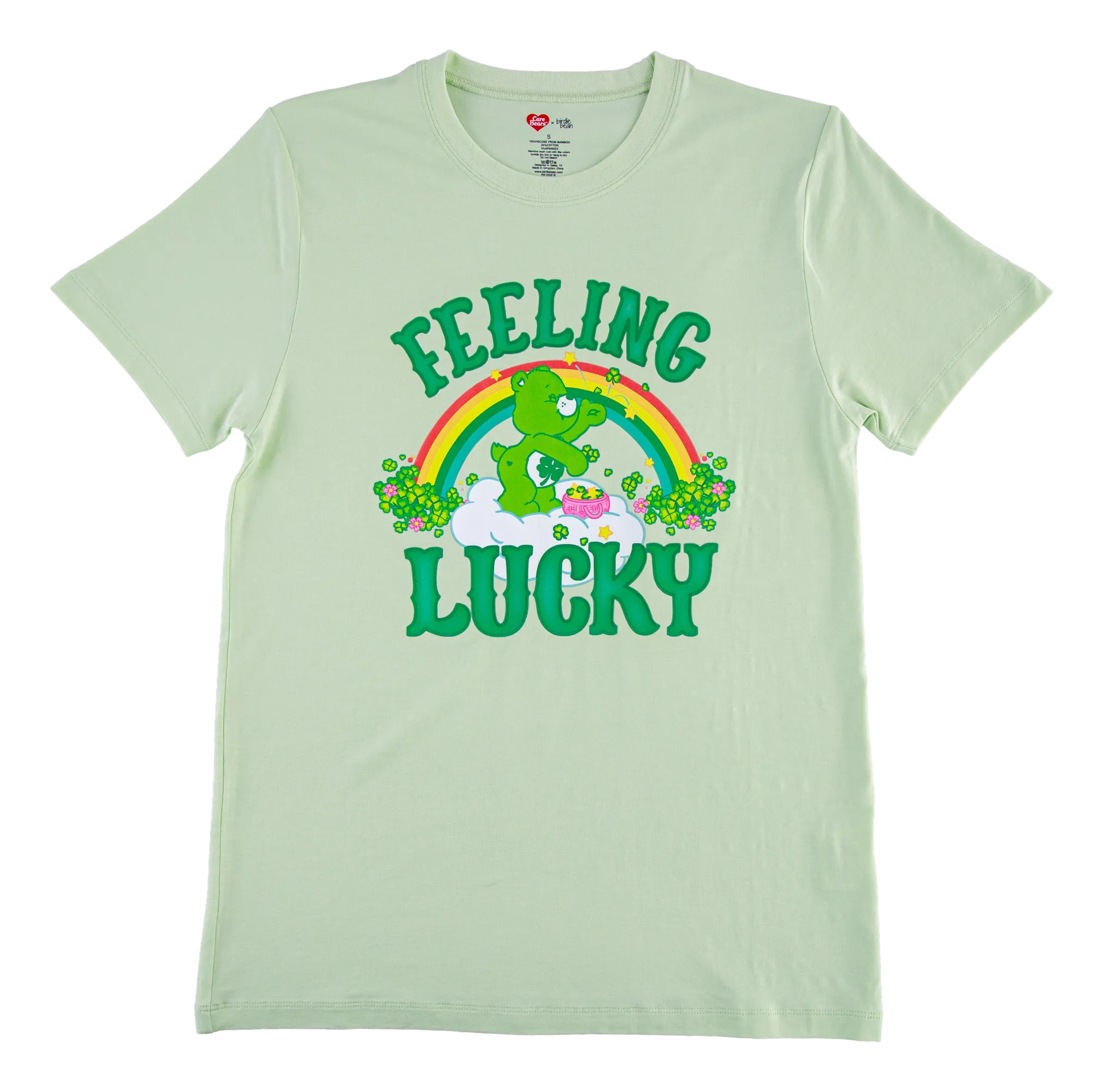 Birdie Bean Care Bears™ St. Patrick's Day Feeling Lucky Adult Graphic T-shirt