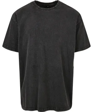 Black - Acid washed heavy oversized tee