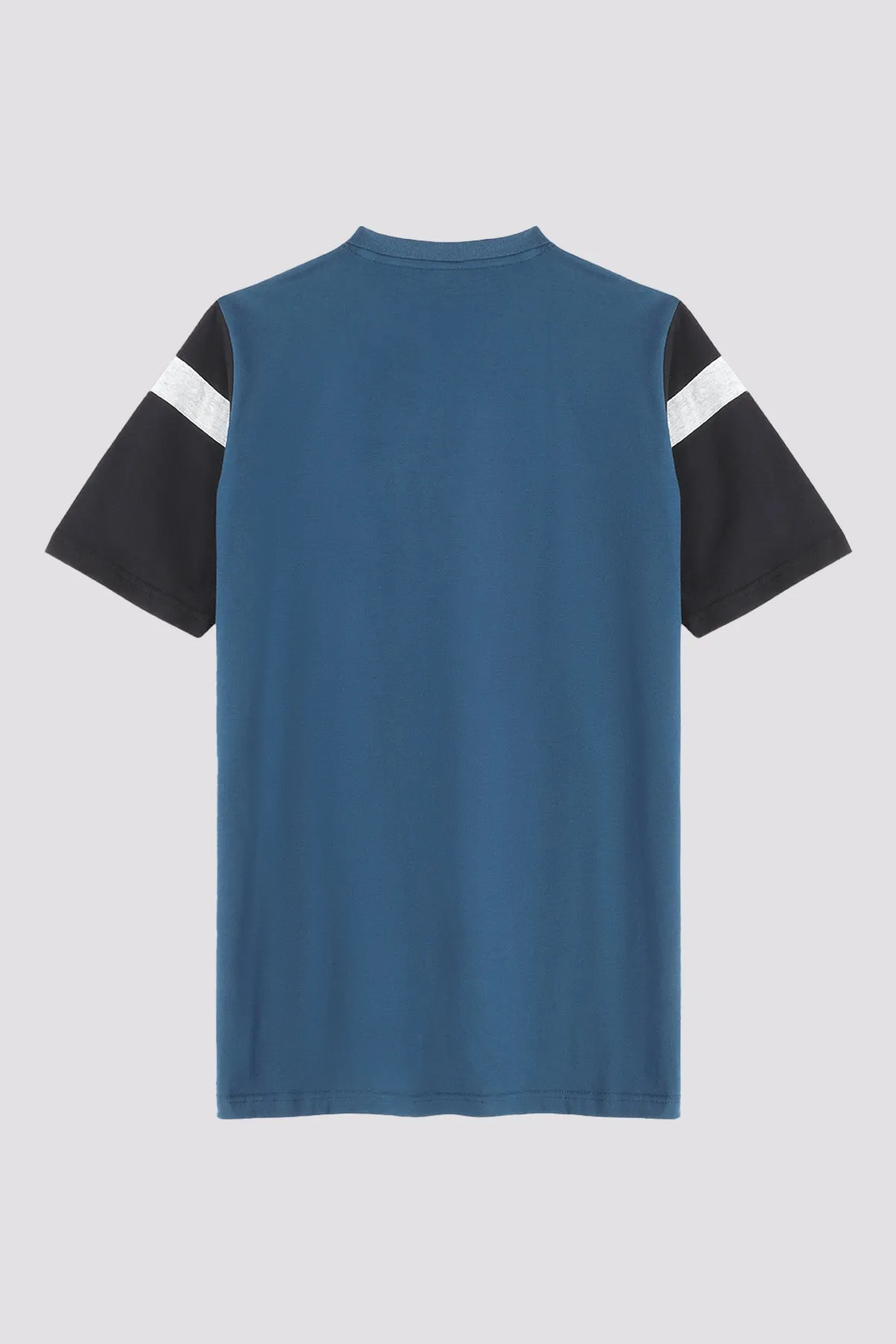 Black & Blue Cut & Sew T-Shirt (Plus size) - S24 - MT0350P