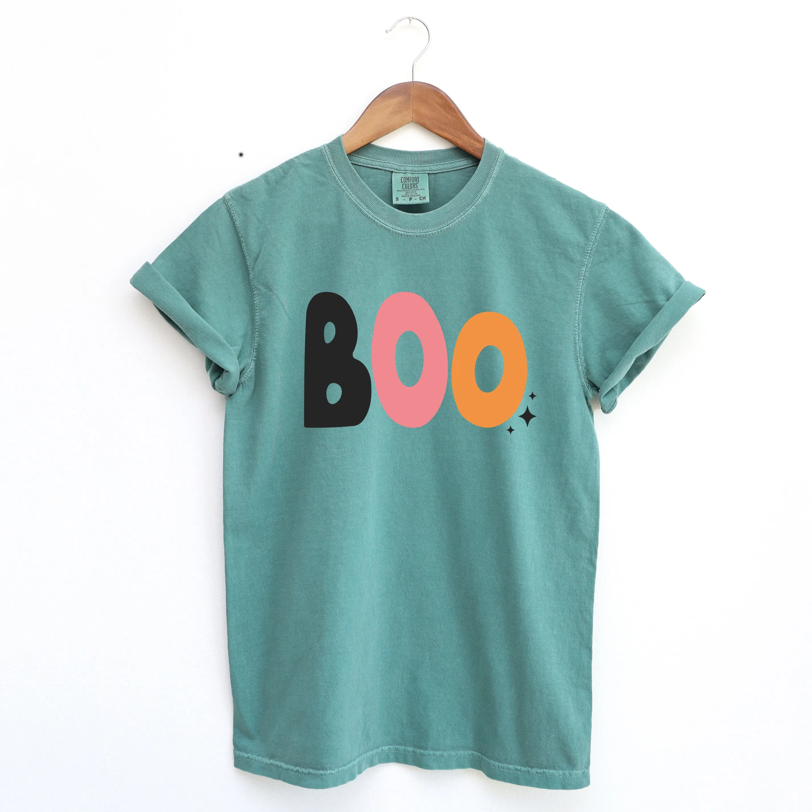 Boo Colorful Stars | Garment Dyed Tee