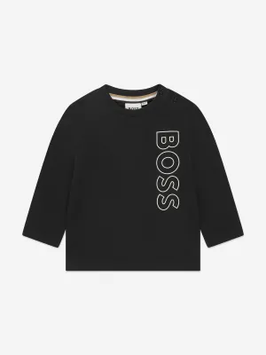 BOSS Baby Boys Long Sleeve T-Shirt in Black