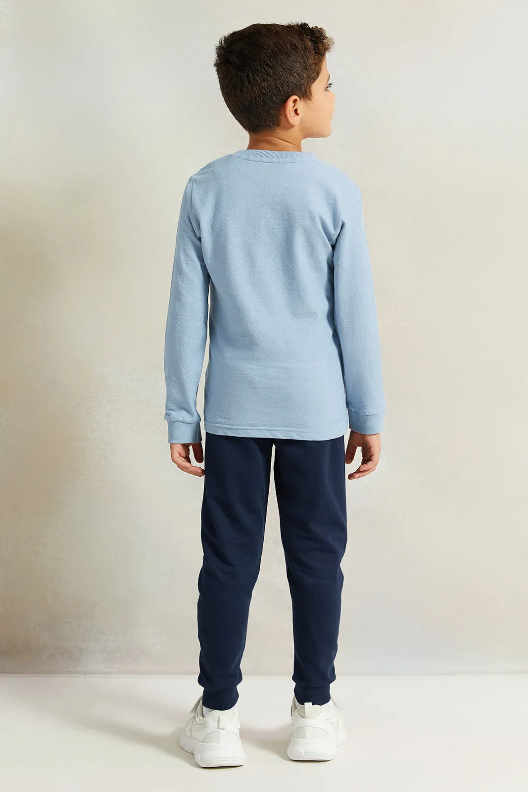 Boys Blue Long Sleeve T-Shirt