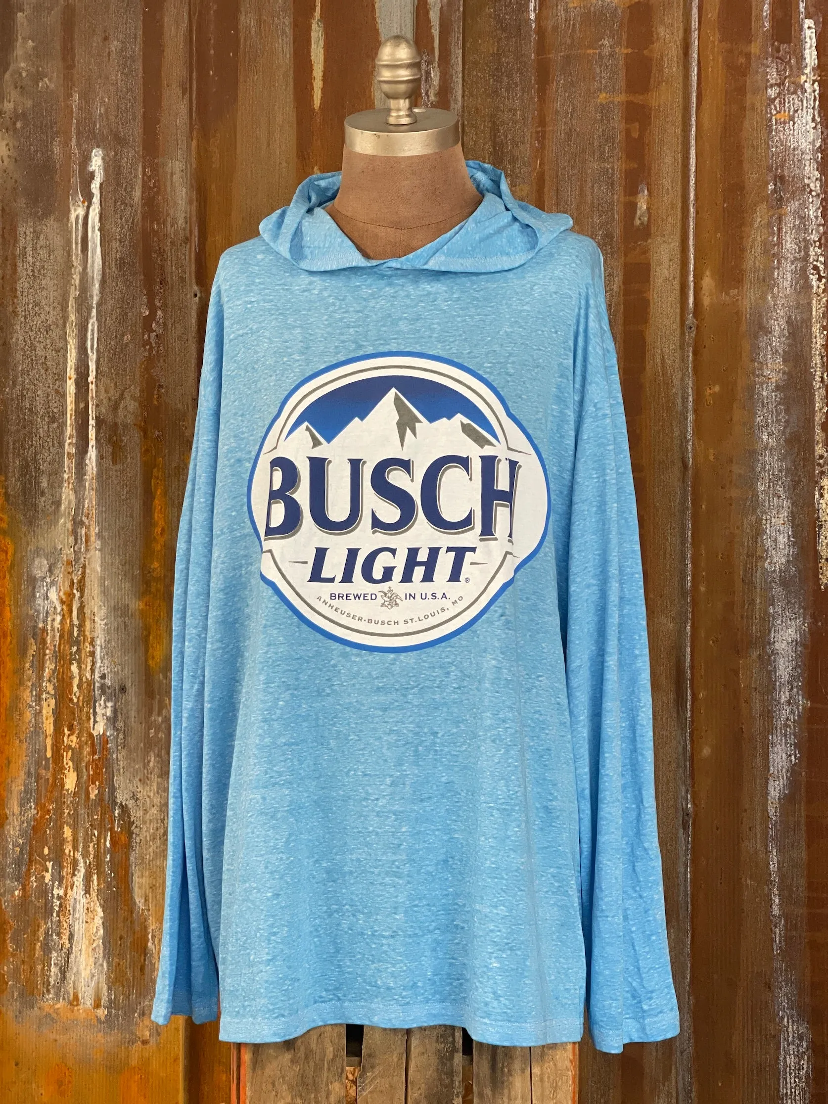 Busch LIGHTWEIGHT HOODIE- Sky Blue CLEARANCE