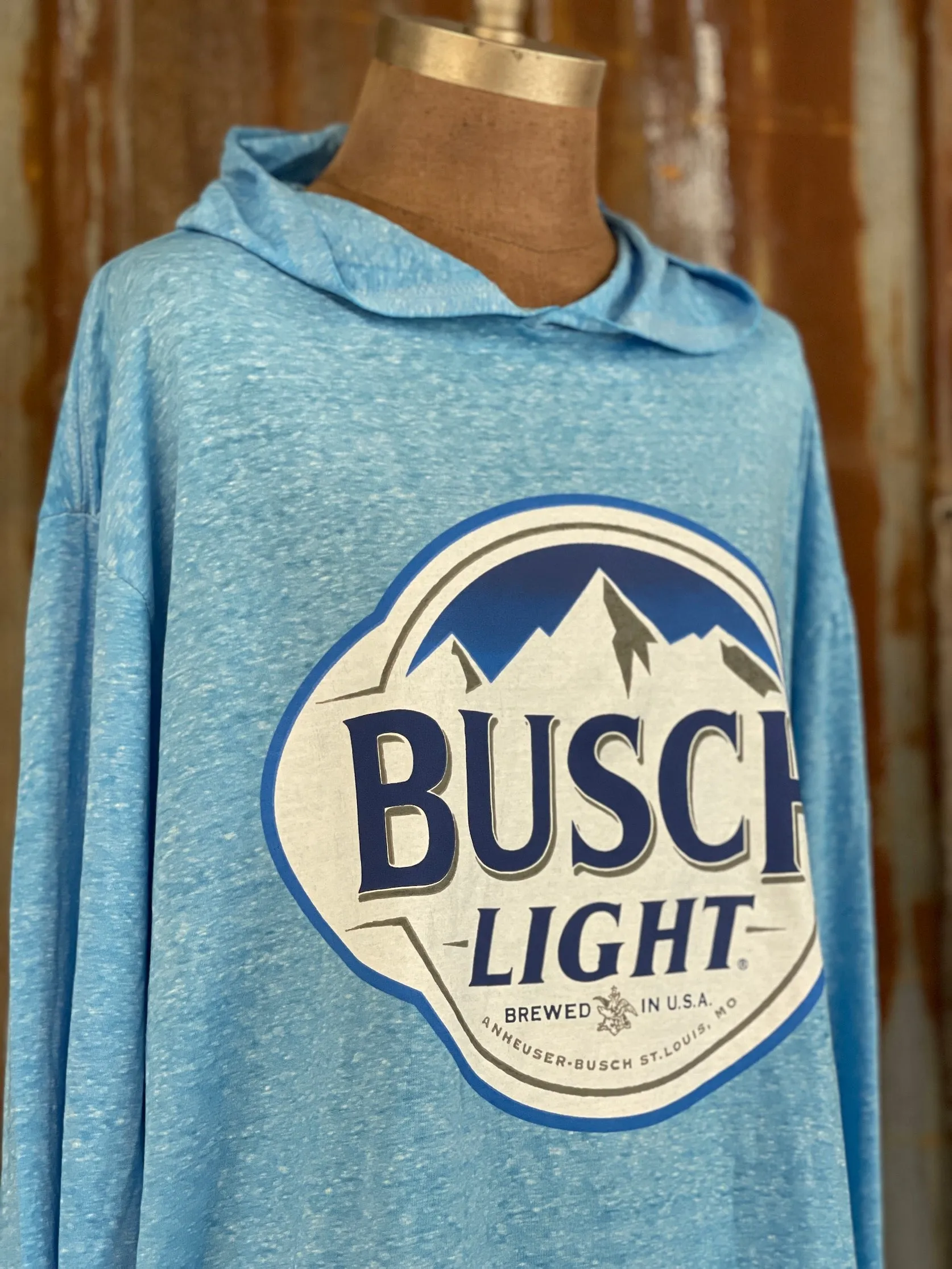 Busch LIGHTWEIGHT HOODIE- Sky Blue CLEARANCE