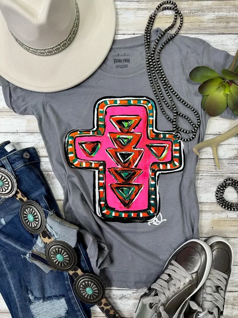 Callie's Neon Cross by Texas True Threads