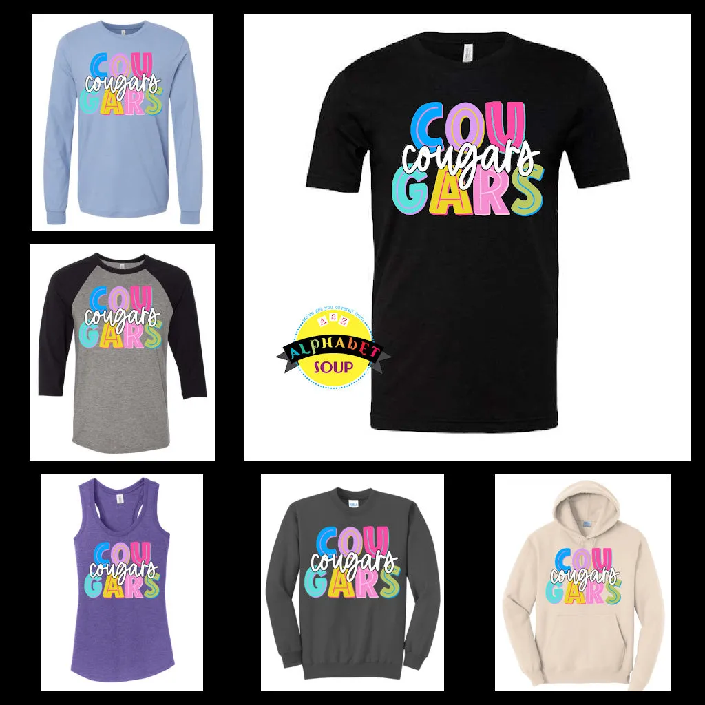 Castlio Elementary Colorful Design On Adult and Youth Tees And Sweatshirts