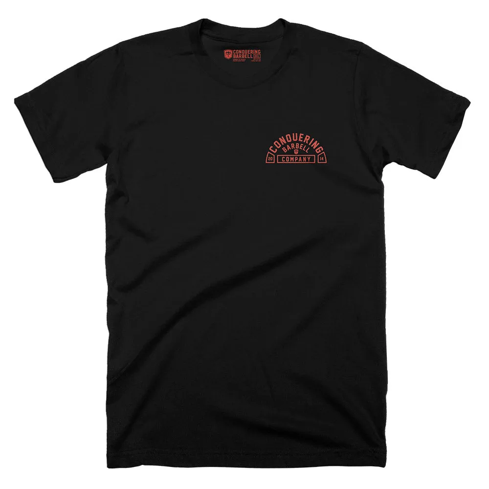 CB Iconic Badge - on Black Tee