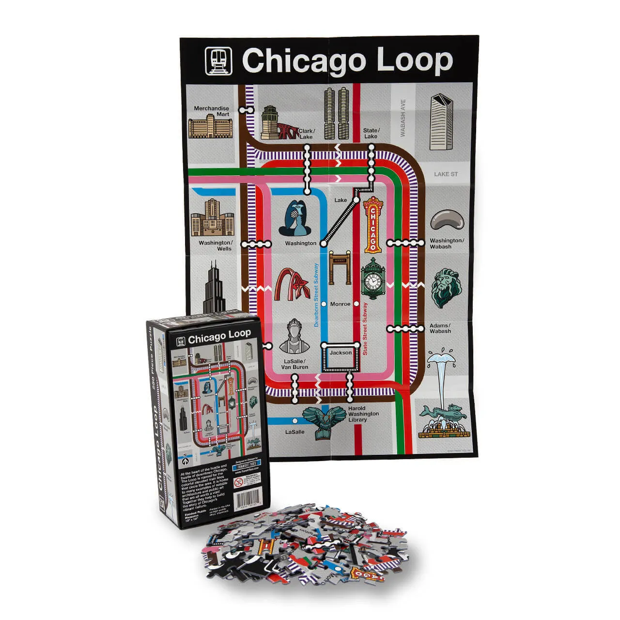 Chicago Loop 250 Piece Puzzle