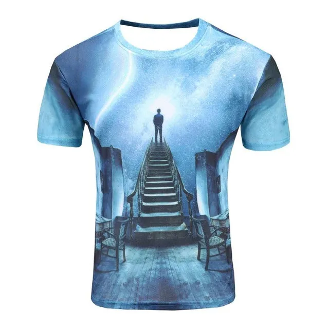 Colorful 3D Printed High Quality Tees #ladder2