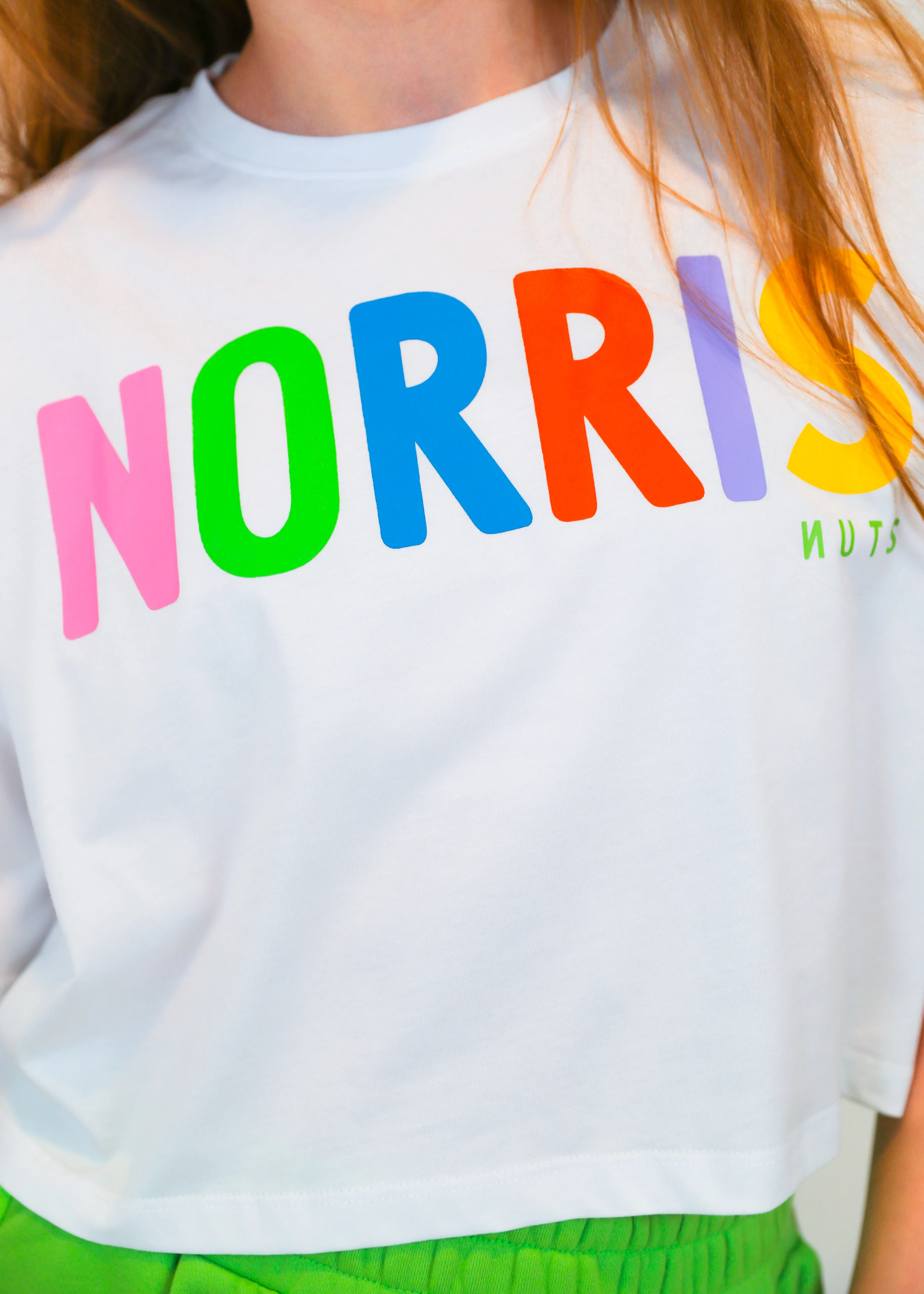 Colorful Logo T Shirt - White