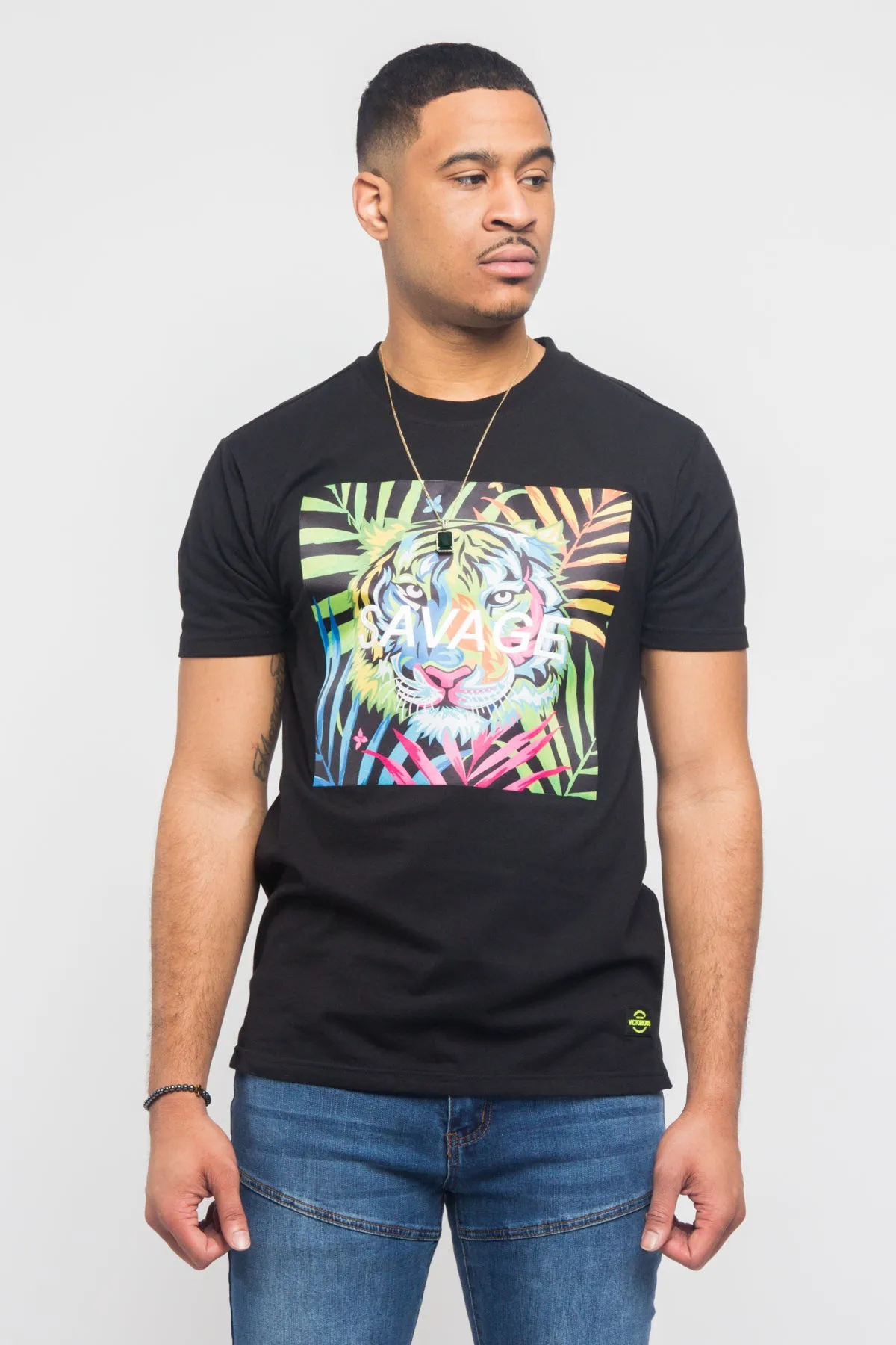 Colorful Tiger Savage T- Shirt