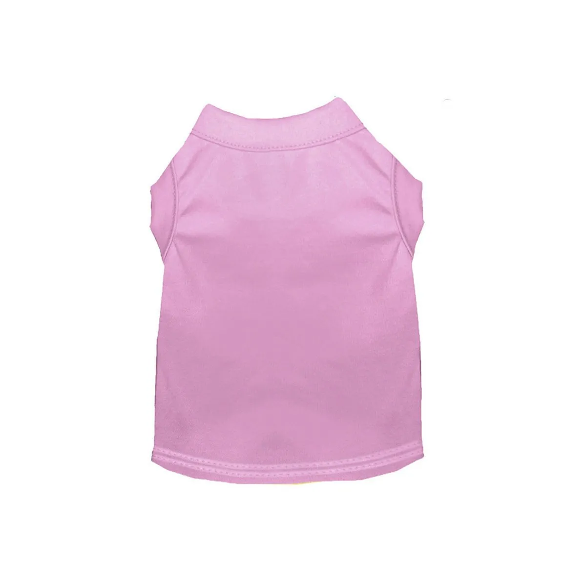 Cotton Poly Blend Tee Shirt in Light Pink