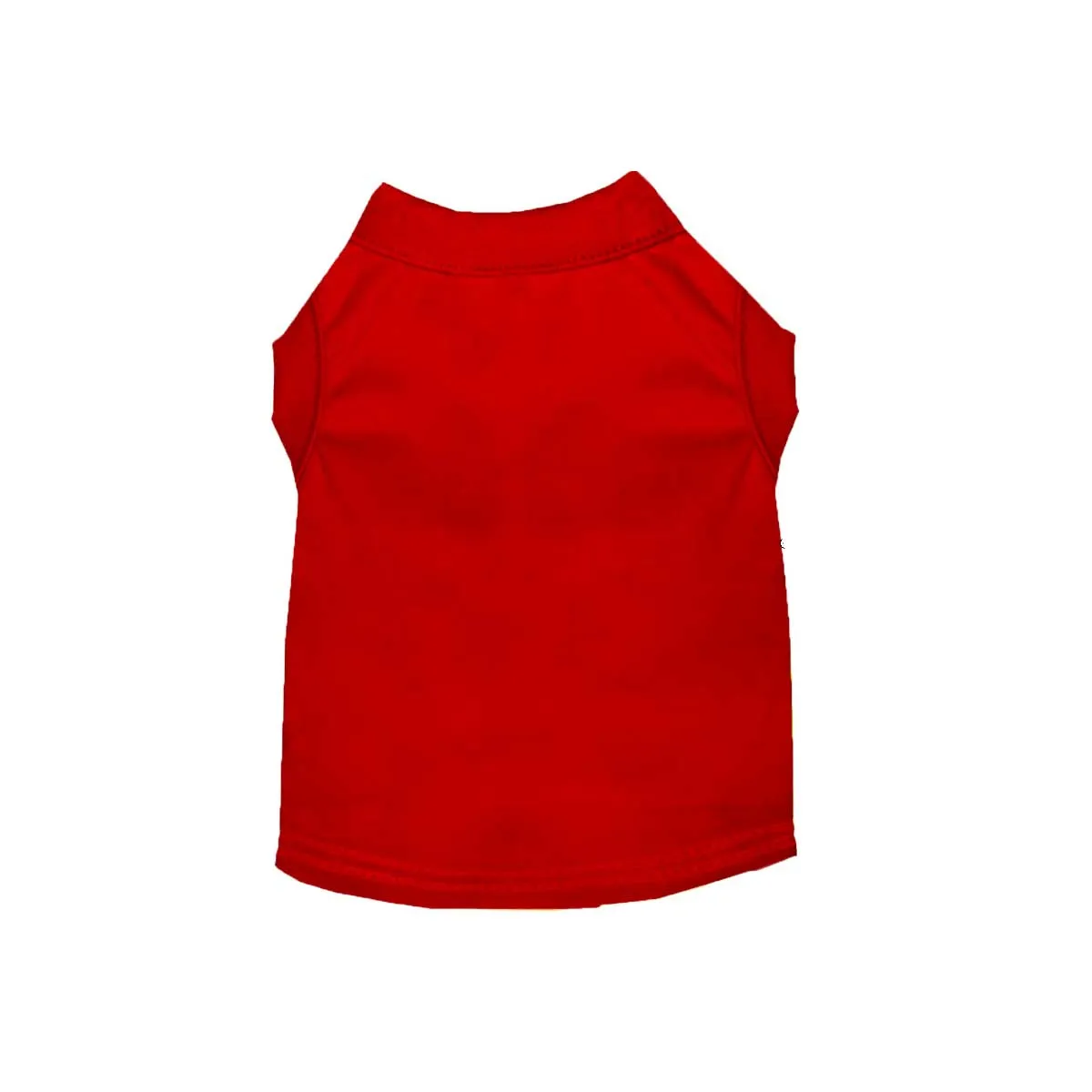 Cotton Poly Blend Tee Shirt in Red