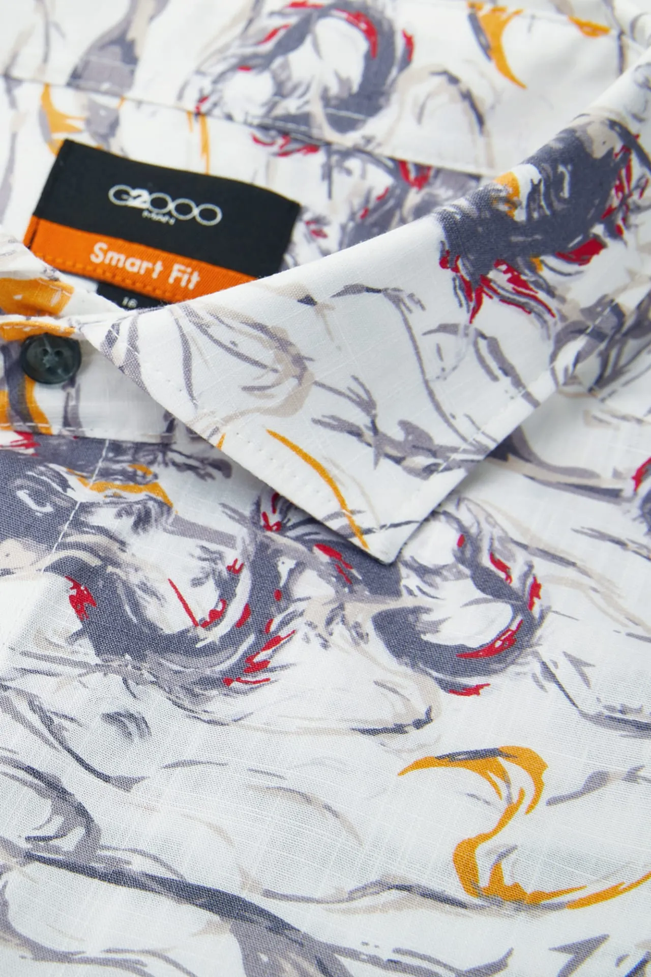 Dragon Print Casual Short Sleeve Shirt