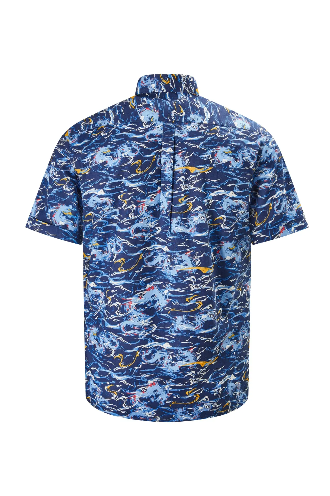 Dragon Print Casual Short Sleeve Shirt