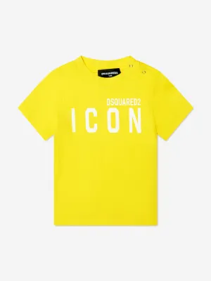 Dsquared2 Baby Icon T-Shirt In Yellow