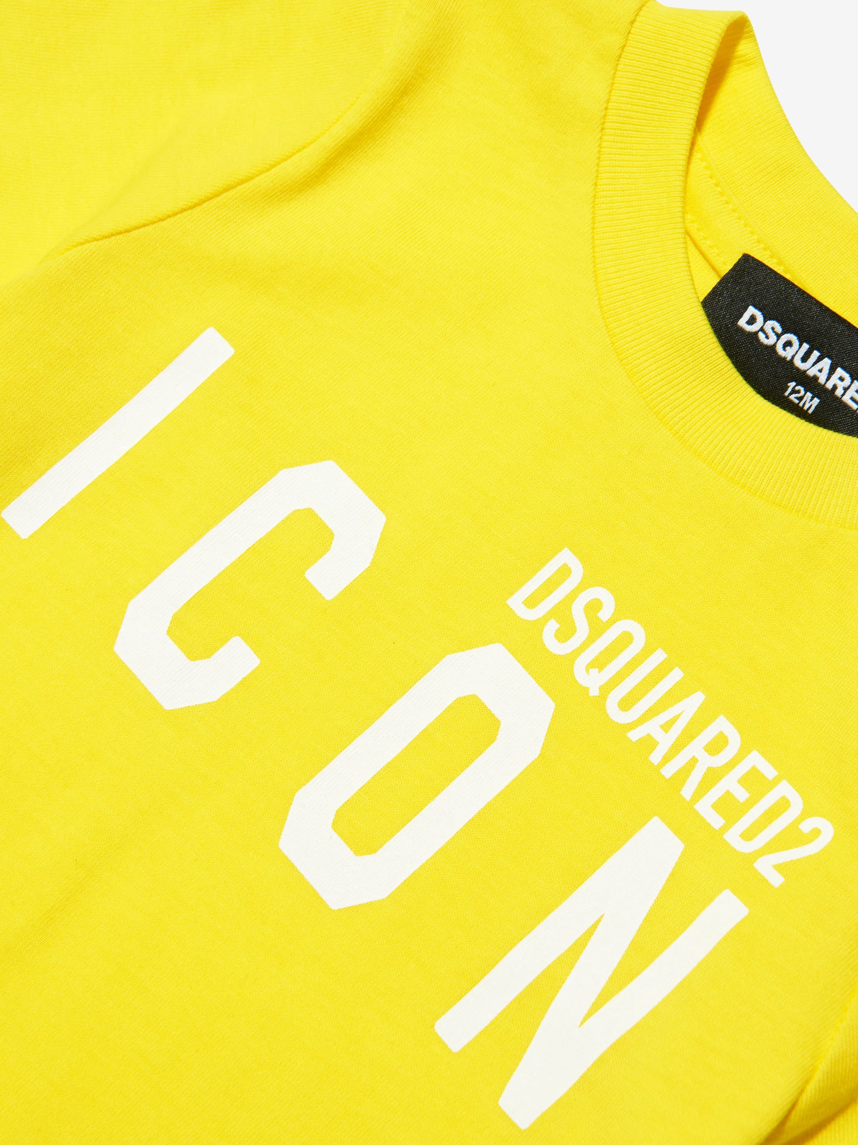 Dsquared2 Baby Icon T-Shirt In Yellow