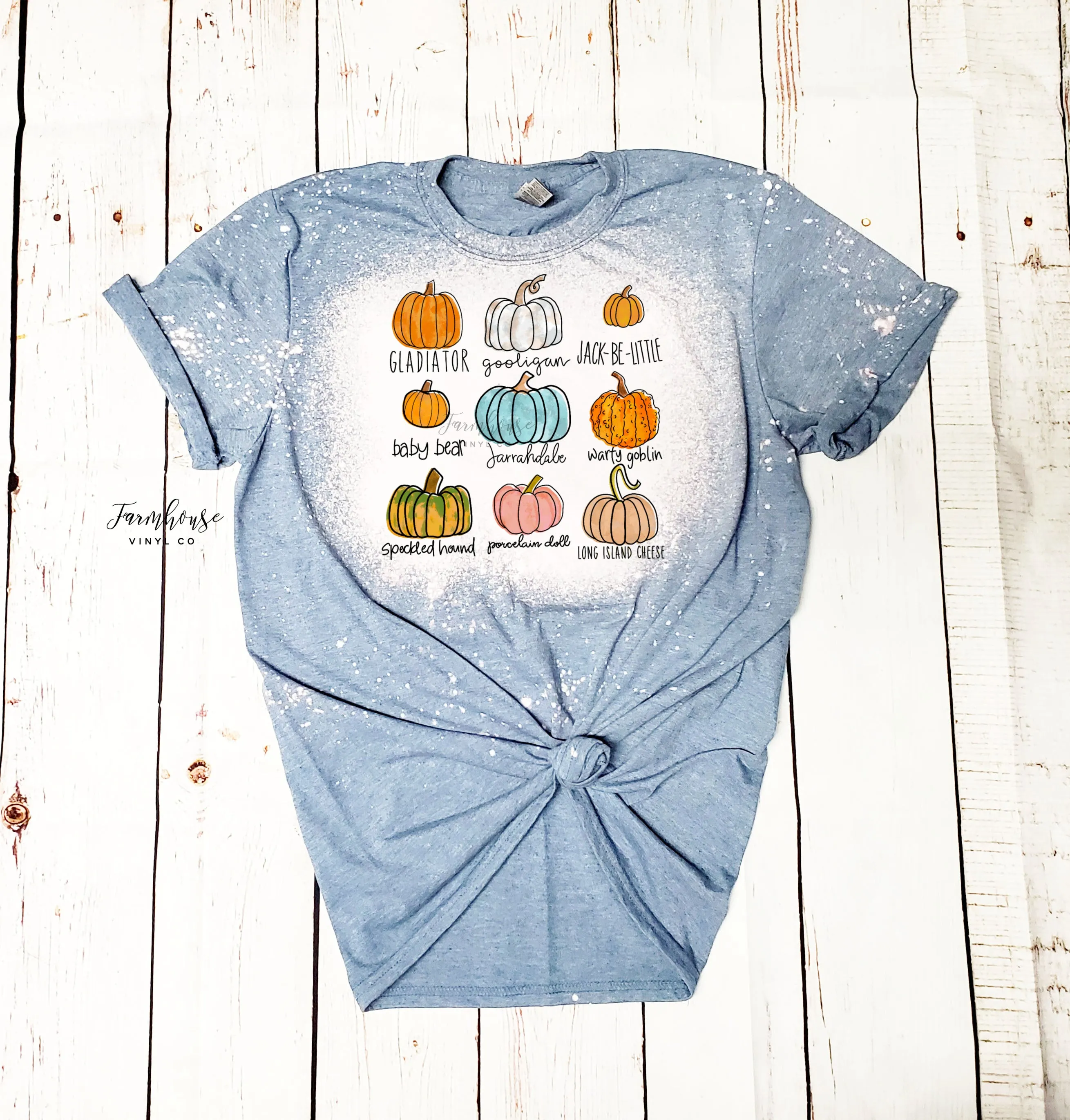 Fall Colorful Pumpkins Shirt