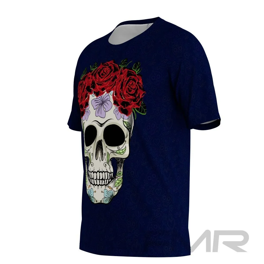 FMR Men's Santa Muerte Short Sleeve Running Shirt