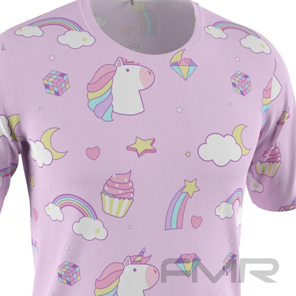 FMR Men's Unicorn Short Sleeve Running Shirt