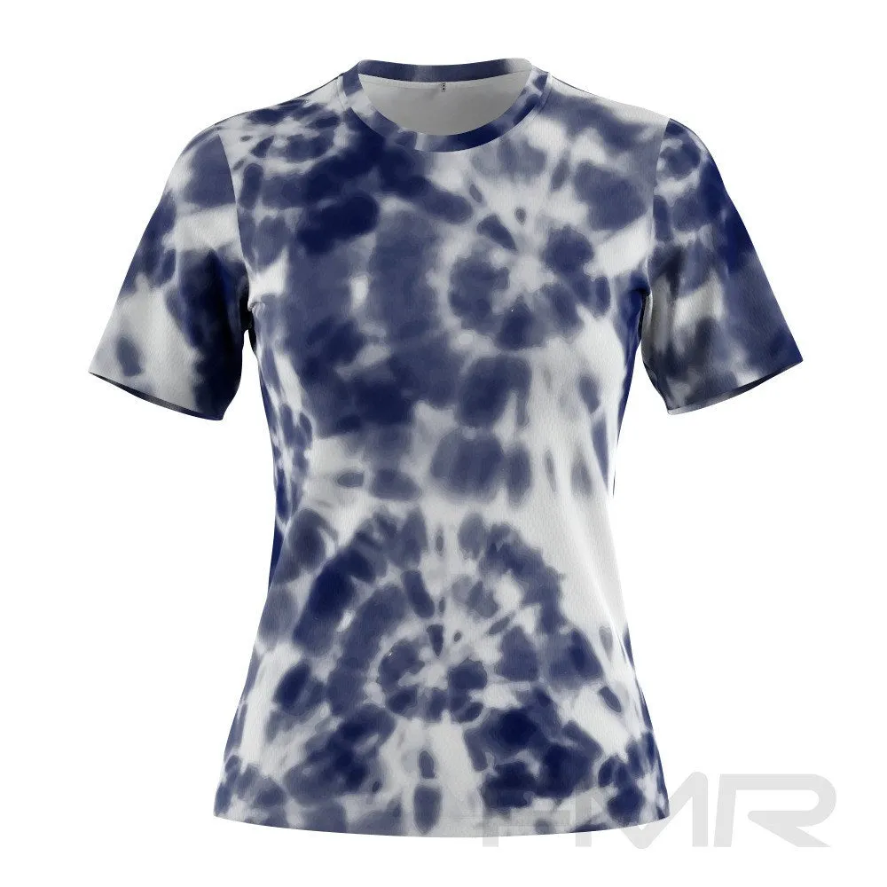 FMR Women's Shibori Tie-Dye Short Sleeve T-Shirt