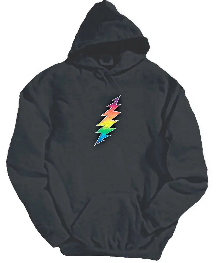 Grateful Dead Lightning Bolt Black (Oversized) Hoodie