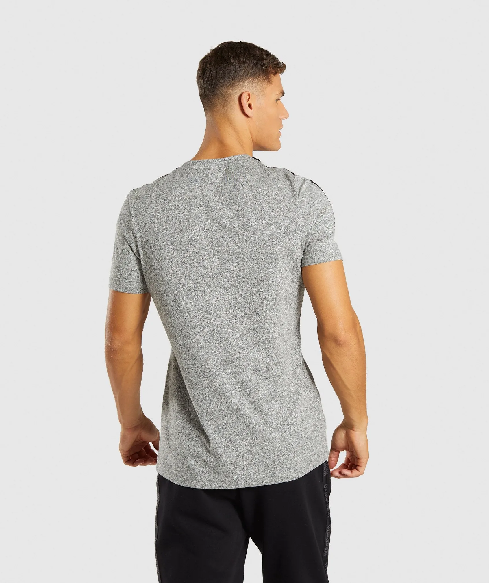 Gymshark Taped T-Shirt - Grey Marl