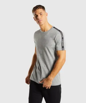 Gymshark Taped T-Shirt - Grey Marl